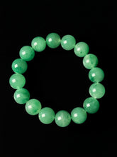 Load image into Gallery viewer, Premium Jade Beaded Bracelet - 13-21mm Large Round Green Quartzite Jade Bracelet, Unisex Luxury Crystal Statement Jewelry